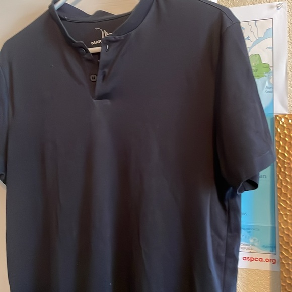 Marc Anthony Black Henley shirt - Picture 3 of 4